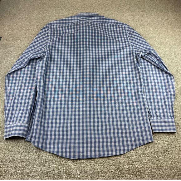 Brooks‎ Brothers Regent Button Down Shirt Men's Large Blue Plaid Colorful Preppy - Picture 3 of 11